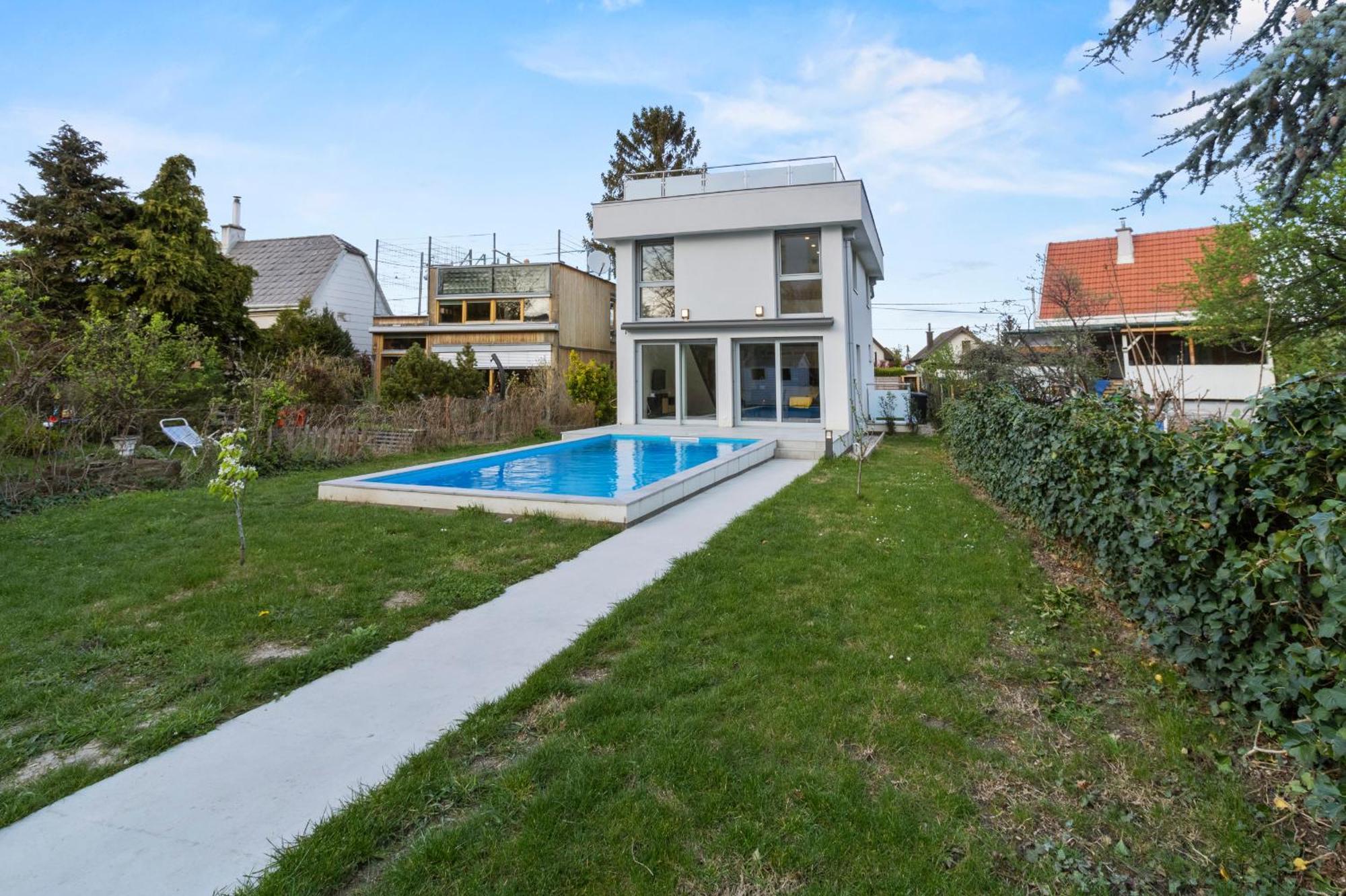 Villa Jaeger Mit Pool In Wien Bagian luar foto